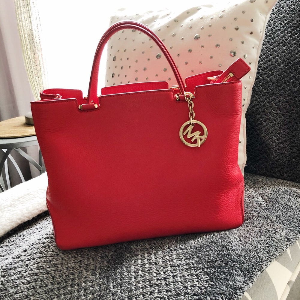 Michael Kors tote handbag (red)